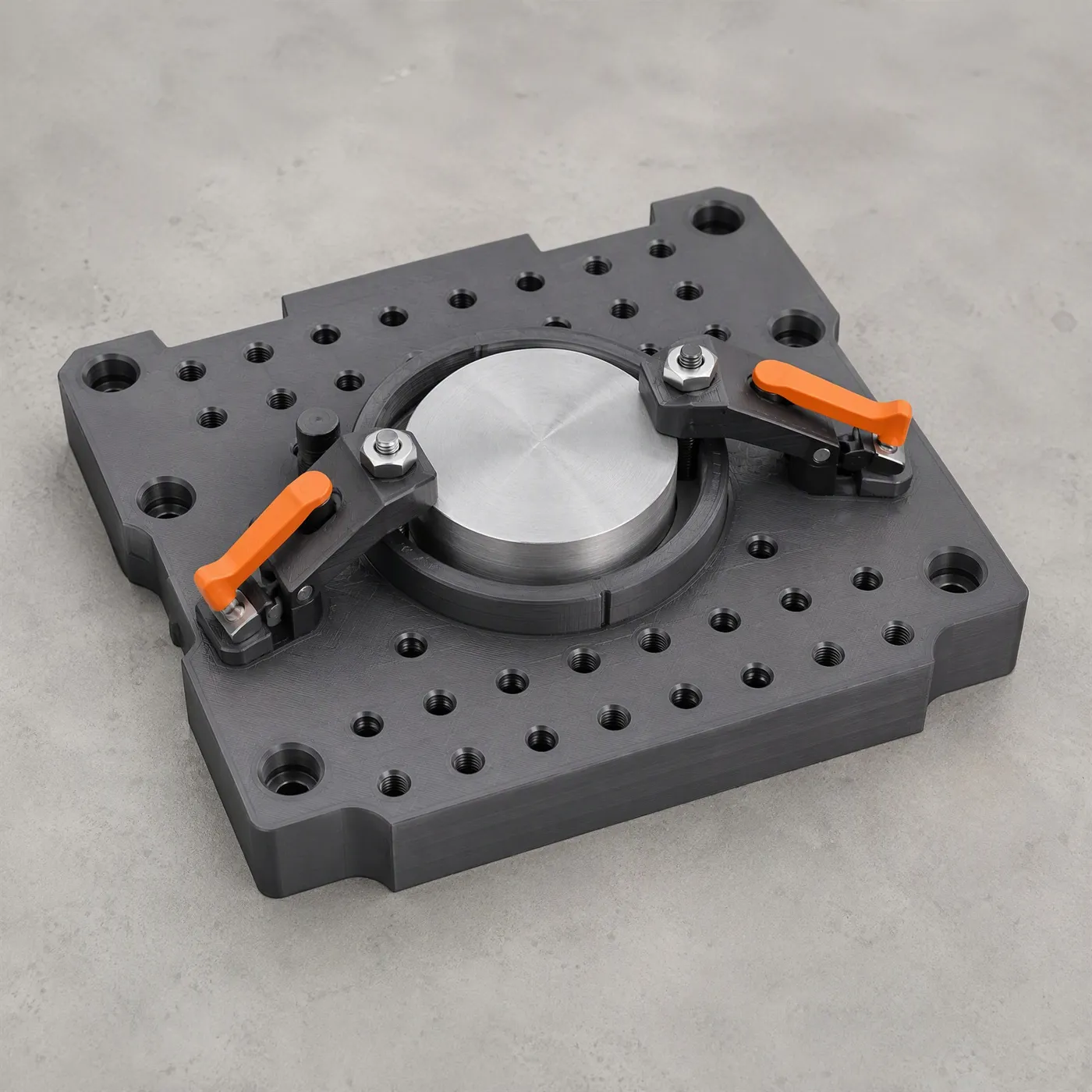 CNC Locating Fixture Plate - 3D printed part