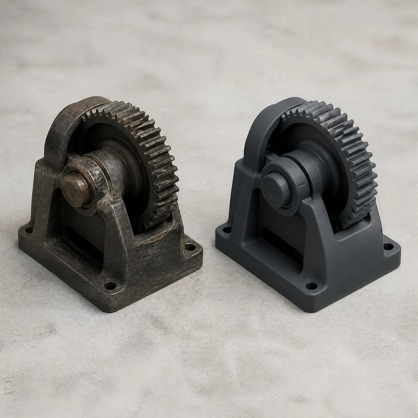 Obsolete Part: Original vs. Replica - 3D printed part